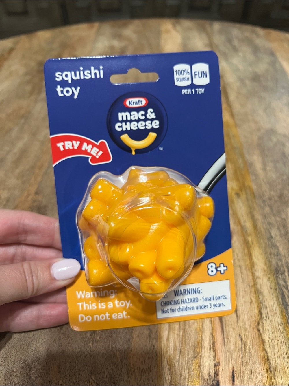 Mac & Cheese Squishi Toy - Yellow Kids Stuffed Sensory Toy